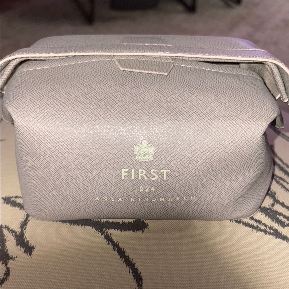 Anya Hindmarch Gray Toiletry Bag Premium A 1924 Design